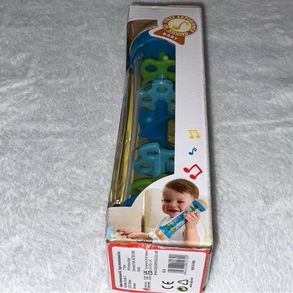 Hape International Baby Beaded Raindrops Blue Soothing Rain Sounds 0-6mBrand New - Picture 3 of 16